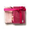 GRAND Coffret cadeau : Coran + tasbih + Tapis de priere : fuchsia