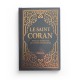 Le Saint Coran gris foncé doré - Couverture Daim - Pages Arc-En-Ciel - Français-Arabe-Phonétique - Maison Ennour