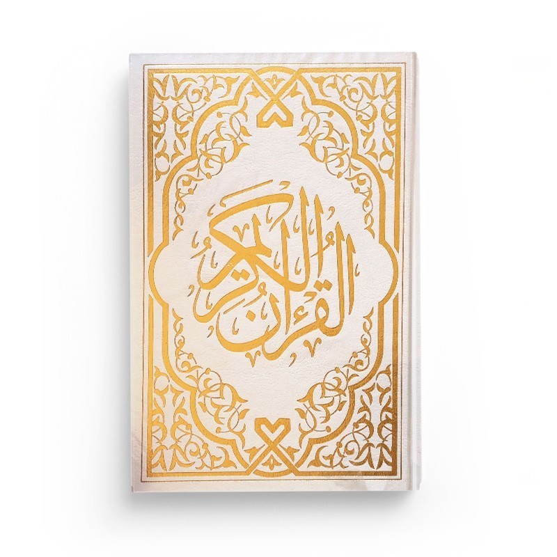 Pack : CORAN Blanc DORÉ - FRANÇAIS-ARABE-PHONÉTIQUE - Citadelle du musulman blanc