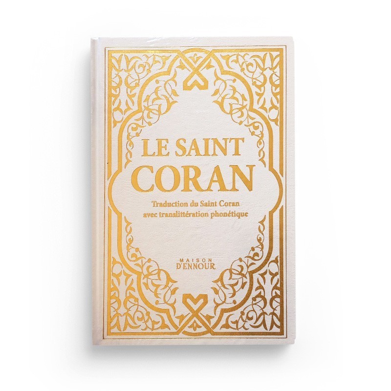 Pack : CORAN Blanc DORÉ - FRANÇAIS-ARABE-PHONÉTIQUE - Citadelle du musulman blanc