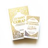 Pack : CORAN Blanc DORÉ - FRANÇAIS-ARABE-PHONÉTIQUE - Citadelle du musulman blanc