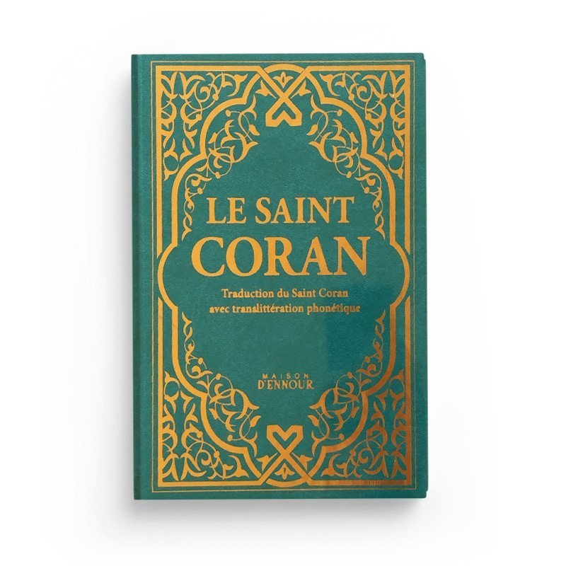 Pack : CORAN Turquoise DORÉ - FRANÇAIS-ARABE-PHONÉTIQUE - Citadelle du musulman turquoise