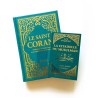 Pack : CORAN Turquoise DORÉ - FRANÇAIS-ARABE-PHONÉTIQUE - Citadelle du musulman turquoise