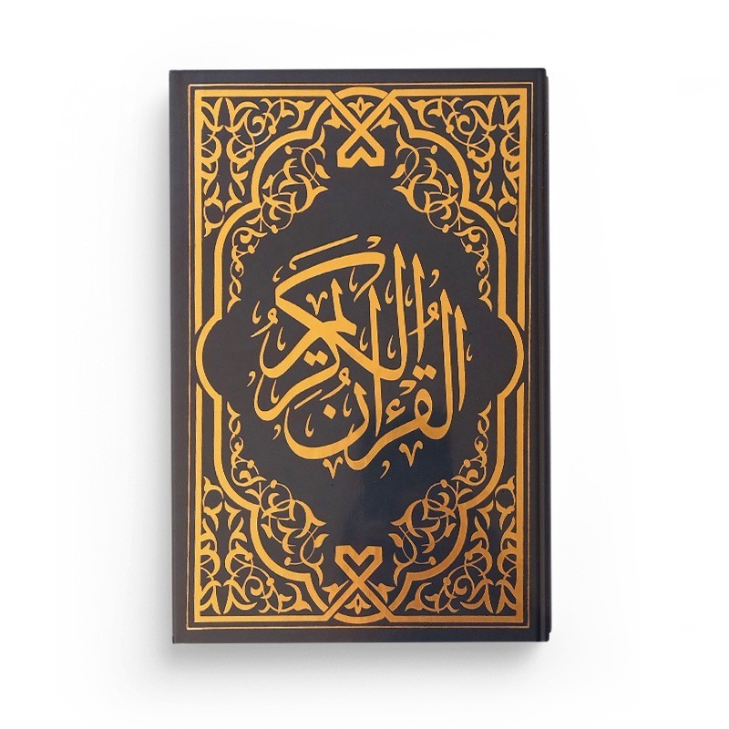 Pack : CORAN Bleu nuit DORÉ - FRANÇAIS-ARABE-PHONÉTIQUE - Citadelle du musulman bleu