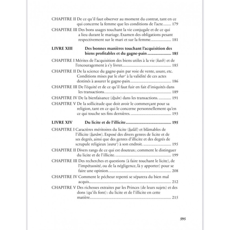VIVIFICATION DES SCIENCES DE LA FOI-ABRÉGÉ DE IHYA 'ULUM AL DIN-HÉRITAGE ÉDITIONS