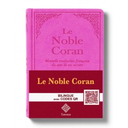Noble Coran Classique Codes QR (Audio) - arabe - fraçais - Rose - Editions Tawhid