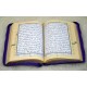 Le Saint Coran Zip avec règles de lecture Tajwid - arabe - (14 x 20 cm) - Couleur Mauve