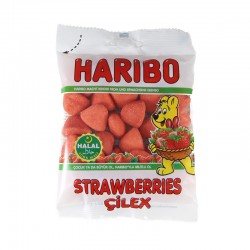 Bonbon Haribo - Strawberries Halal - 80G