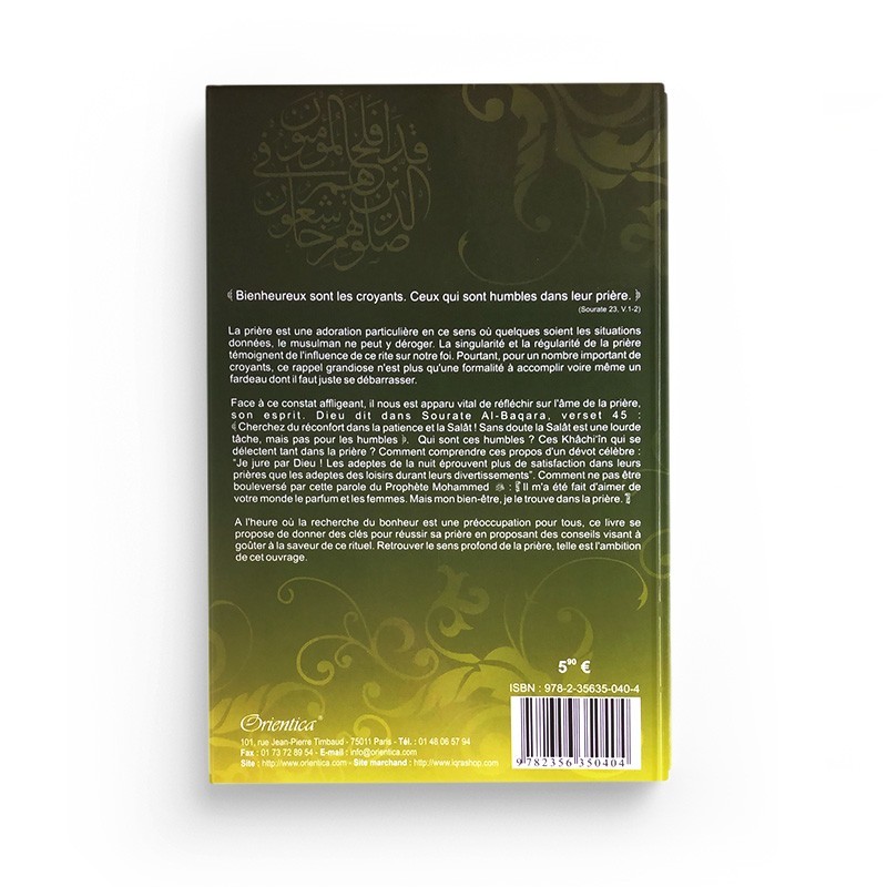 Réussir sa prière - Chérif-Zahar Zerrouk - Editions Orientica