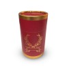 Coffret Cadeau Prière Tapis et chapelet de luxe (boite ronde dorée) - ROUGE