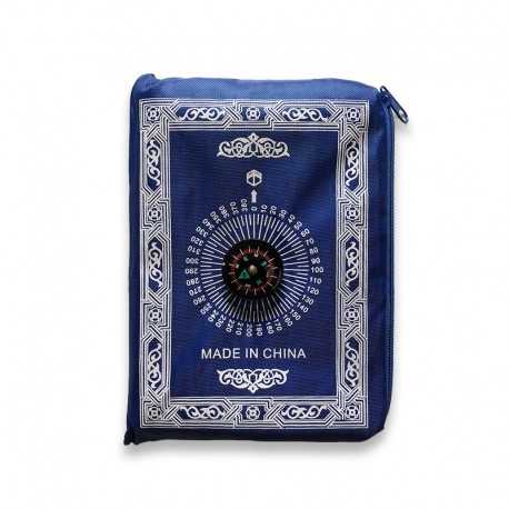 Grand Tapis de prière de poche pliable avec son étui (Léger avec sa  sacoche, transportable idéal pour voyage et Color Beige