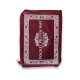 Tapis de prière de poche avec boussole et poids intégrés (pliable avec sa sacoche et transportable pour voyage...) - BORDEAUX